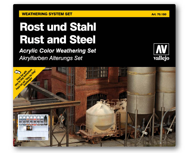Vallejo Model Color Set - Rust and Steel Effects - 70150