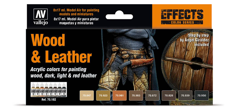 Vallejo Model Color Set - Wood and Leather - 70182