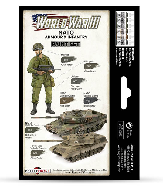 WW3 - Nato Armour & Infantry Paint Set - 70223 — image 2