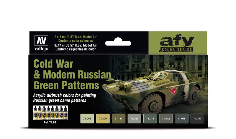 WW3 - Russian Green Patterns Paint Set - 71621