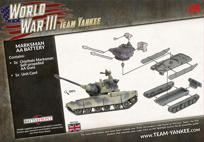 WW3 - Chieftain Marksman AA Battery (x3) - TBBX14 — image 1
