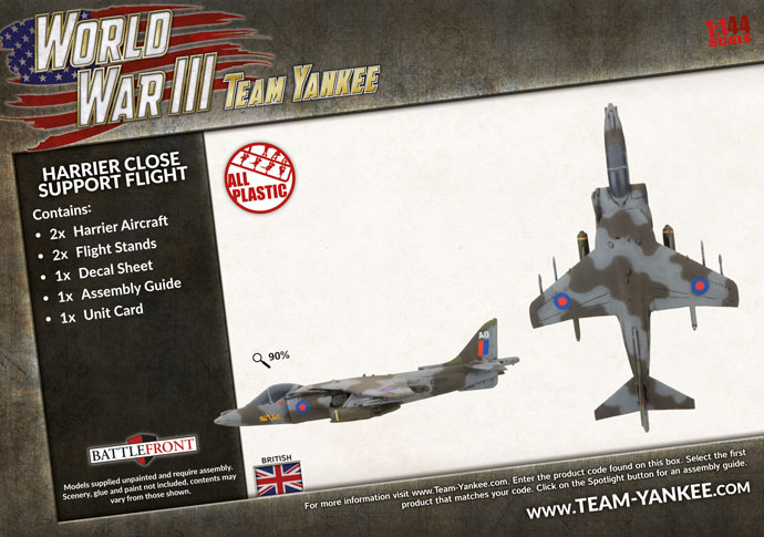 WW3 - Harrier Close Support Flight (x2 Plastic) - TBBX15 — image 2