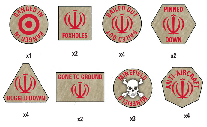 WW3 - Oil War - Iranian Token Set (x21) - TTK13 — image 1
